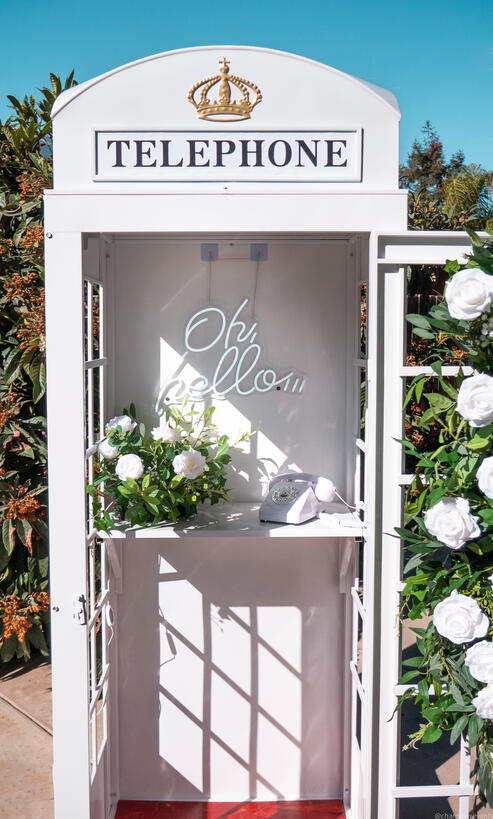Charmbox Events Phone Booth w/ Audio Guest Book